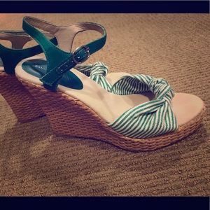 Banana republic Green platform sandal